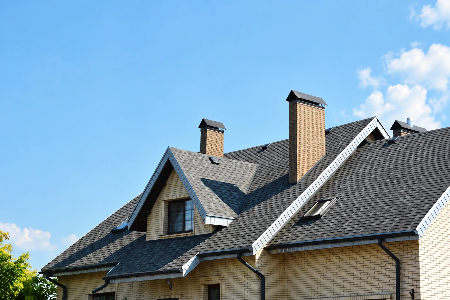 Residential roof under cloudy Central Coast weather